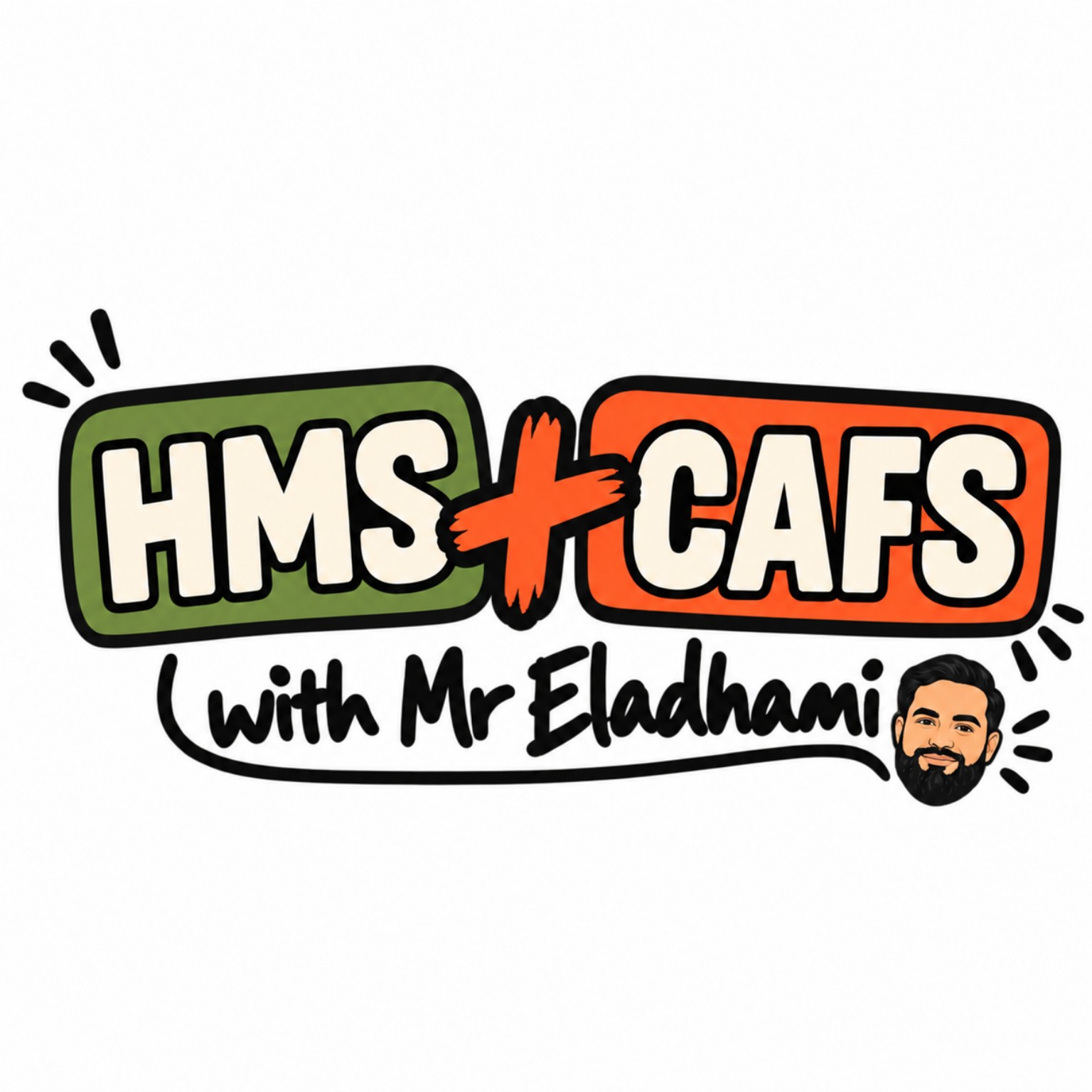 HMS and CAFS with Mr Eladhami official logo